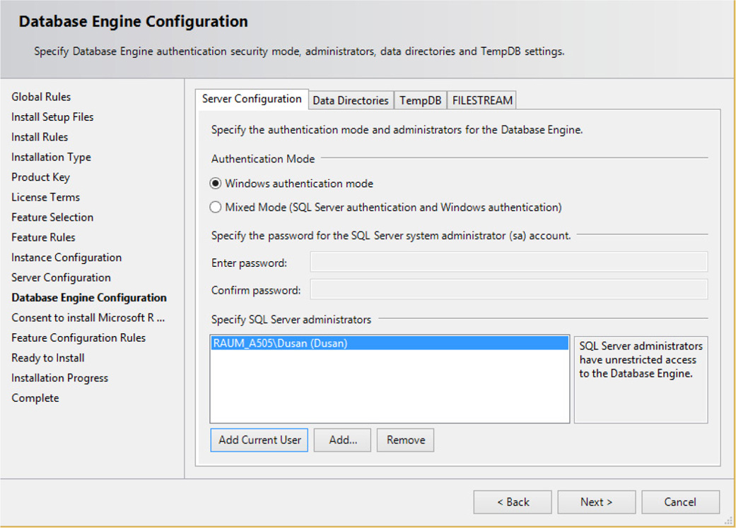 Database Configuration