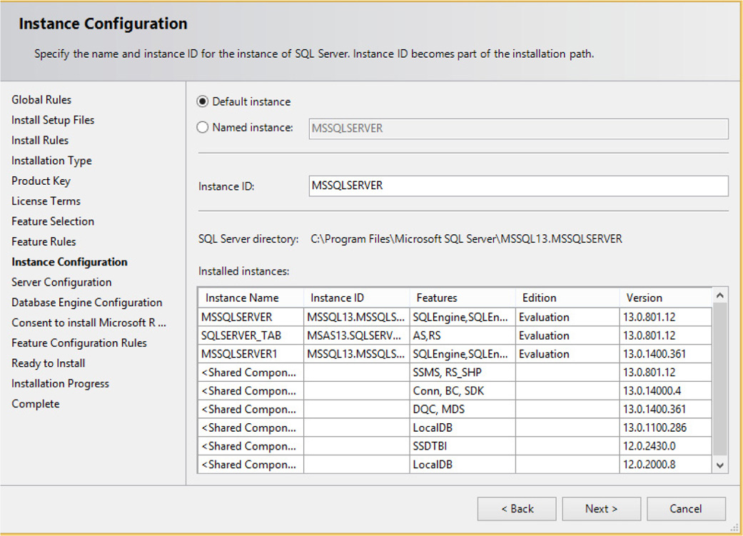 Instance Configuration