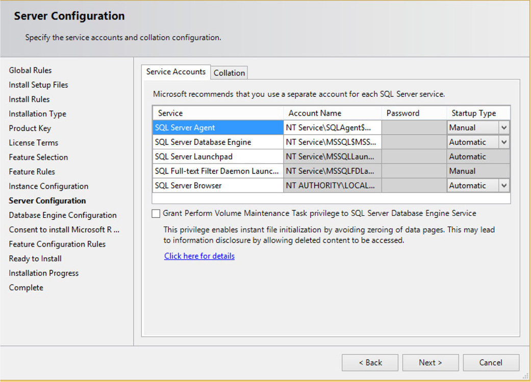 Server Configuration