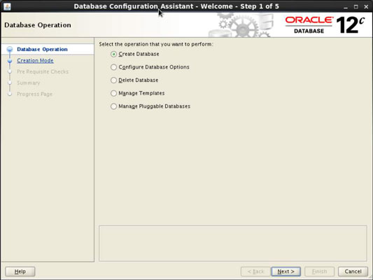 Oracle Database Configuration Assistance