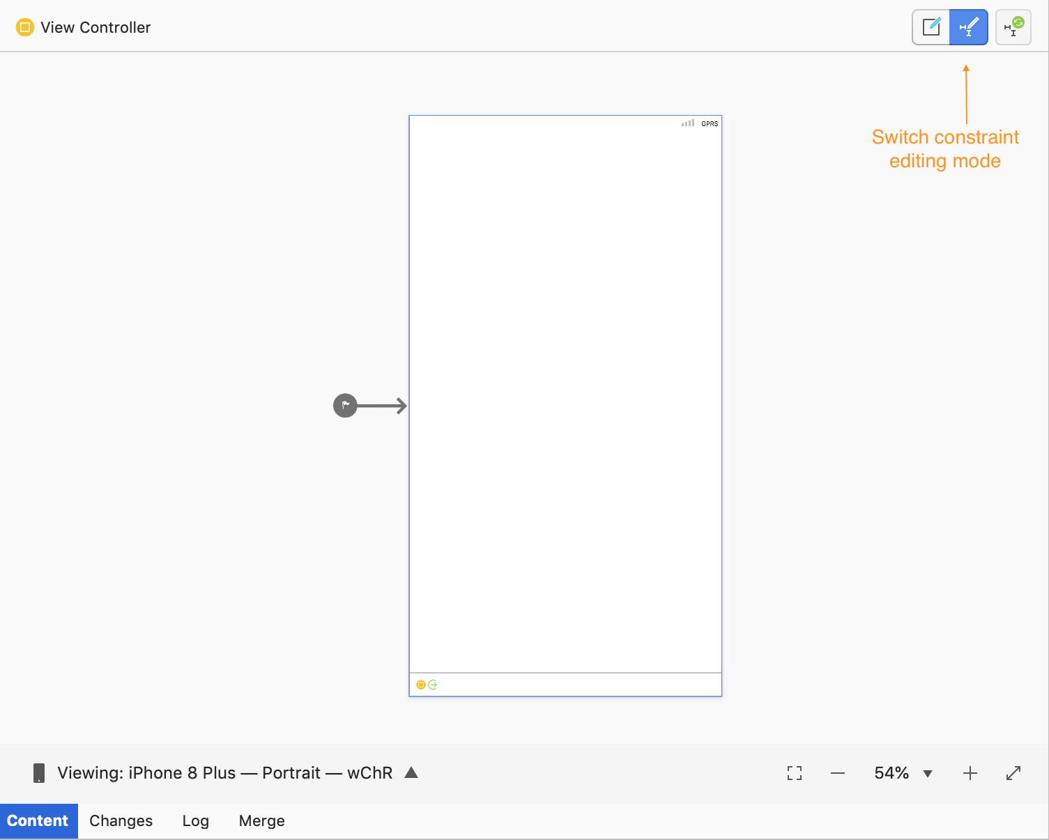 Switch constraint editing mode